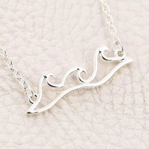 Ocean Waves Pedant Necklace - Picture 3 of 5